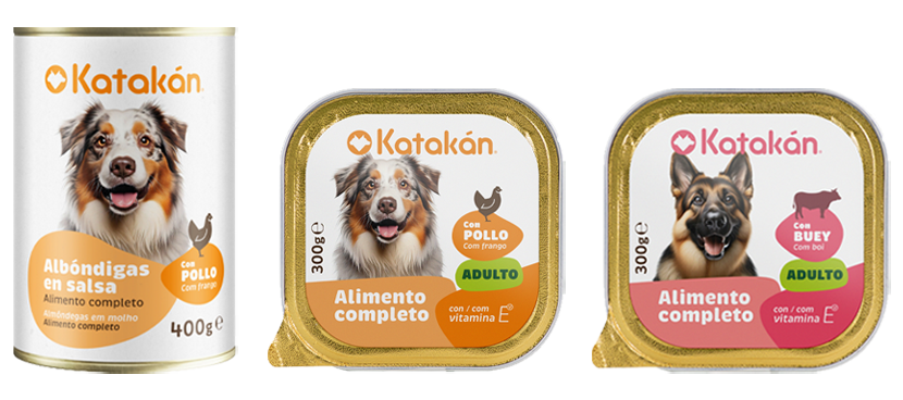 Katakán Comida húmeda para perro