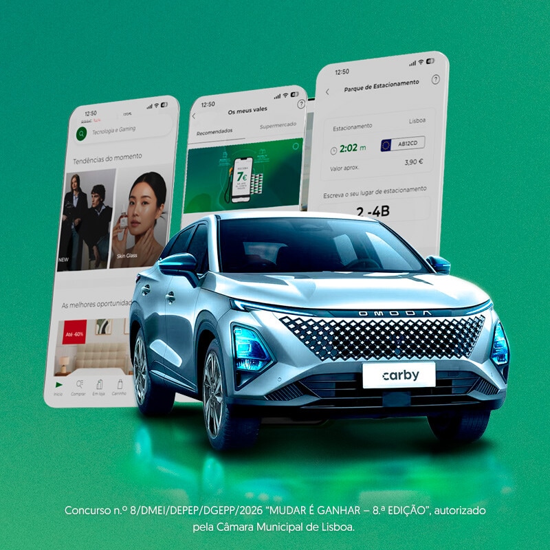 Utilize a app El Corte Inglés e habilite-se a ganhar um SUV híbrido e prémios todos os dias.
