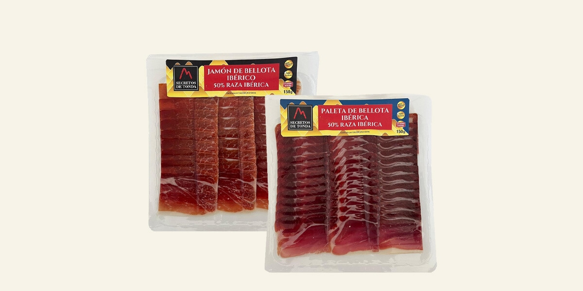 Jamón y paleta de bellota ibérico 50% raza ibérica Secretos de Tonda