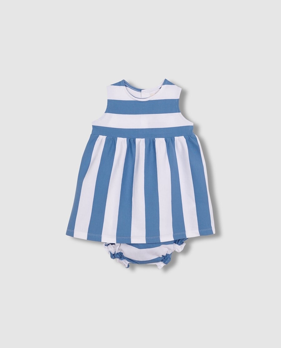 Imagem 0 de Vestido para Bebé de Malha Às Riscas