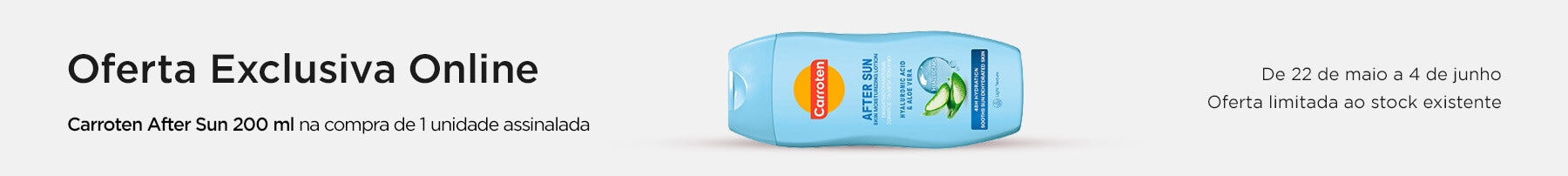 Oferta Carroten After Sun 200 ml na compra de 1 produto assinalado, Carroten