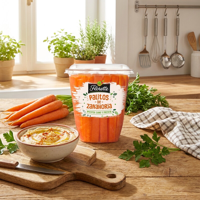 Cenoura Palitos embalagem 165 g