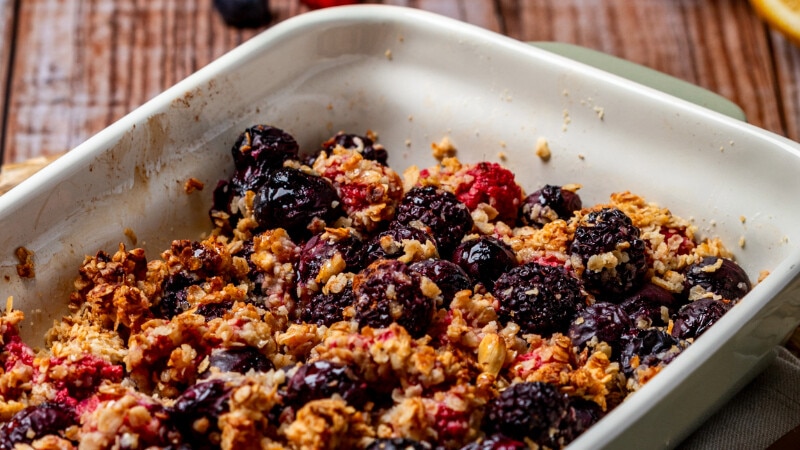 Crumble Frutos Vermelhos