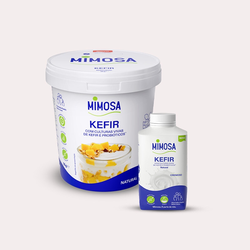 Exclusivo online, oferta Mimosa Kefir Manga Maracujá 200 ml e Kefir natural 1 kg em compras superiores a 50€ - 22 a 28 de maio