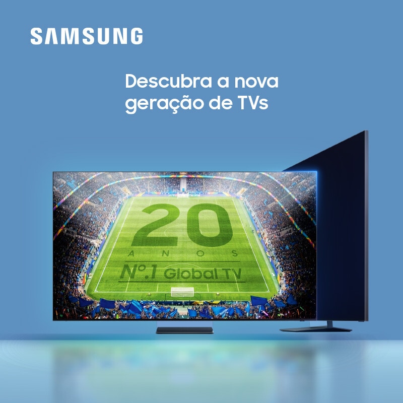 Na compra de uma TV Samsung, receba 10% de desconto e até 458€ em serviços de streaming.