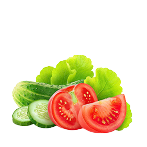 Alface, Tomate e Pepino