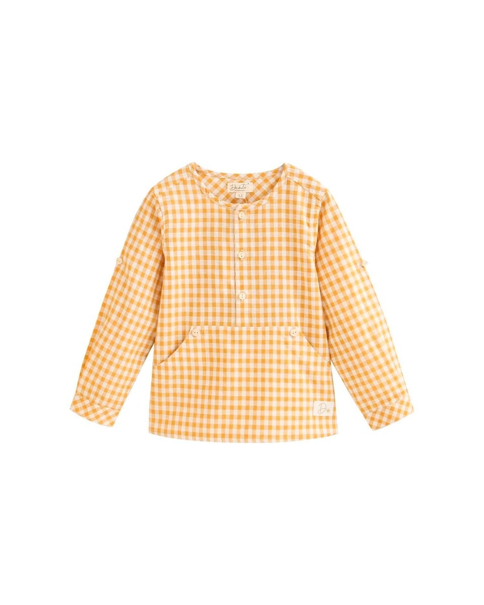 Imagem 0 de Camisa Infantil Tipo Canguru Aos Quadrados Vichy