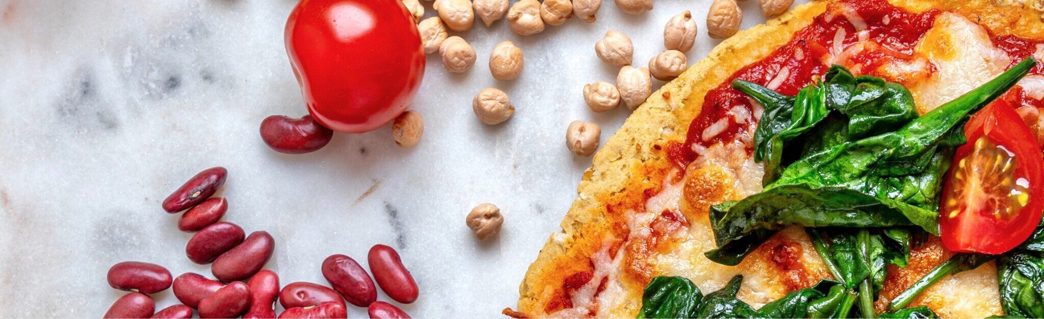 Pizza com Base de Grão-de-Bico