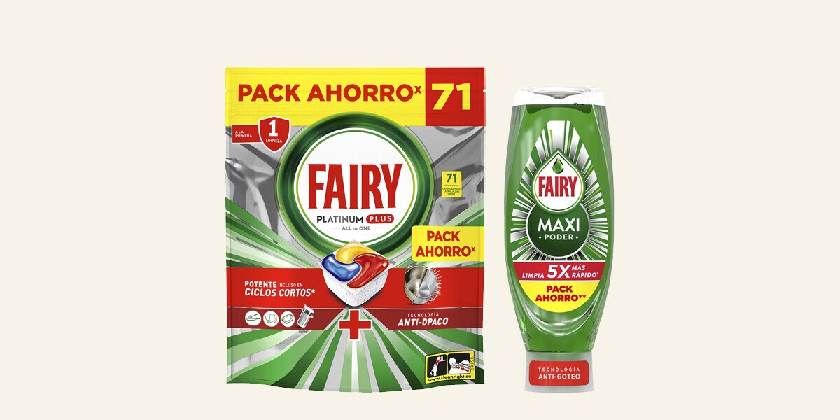 Detergente lavavajillas Fairy