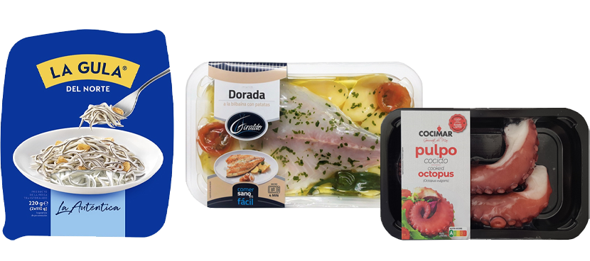 Multimarca Elaborados, pulpo y sucedaneo de angulas