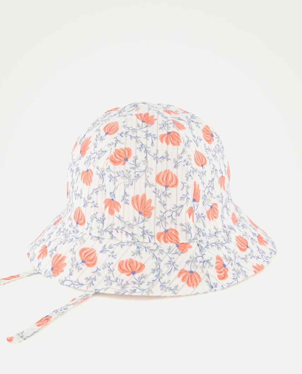 Imagem 0 de Gorro de Bebé em Tecido Garden com Estampado Floral