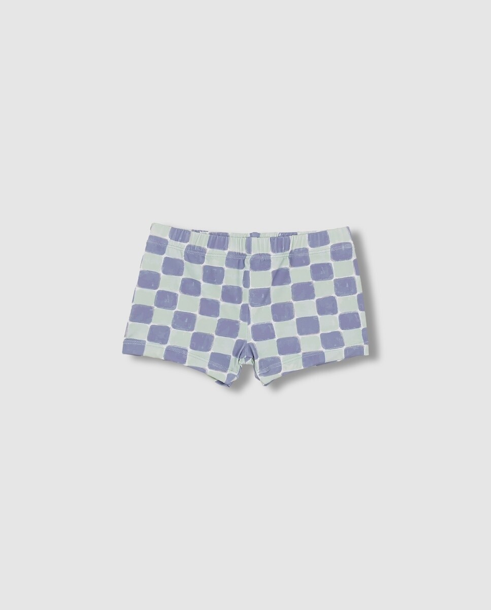 Imagem 0 de Fato de Banho para Bebé com Estampado Aos Quadrados