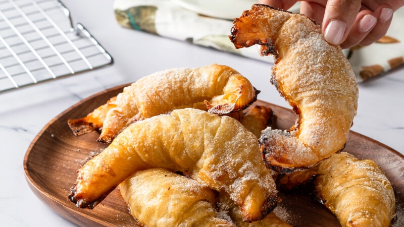 Croissants de papel de arroz