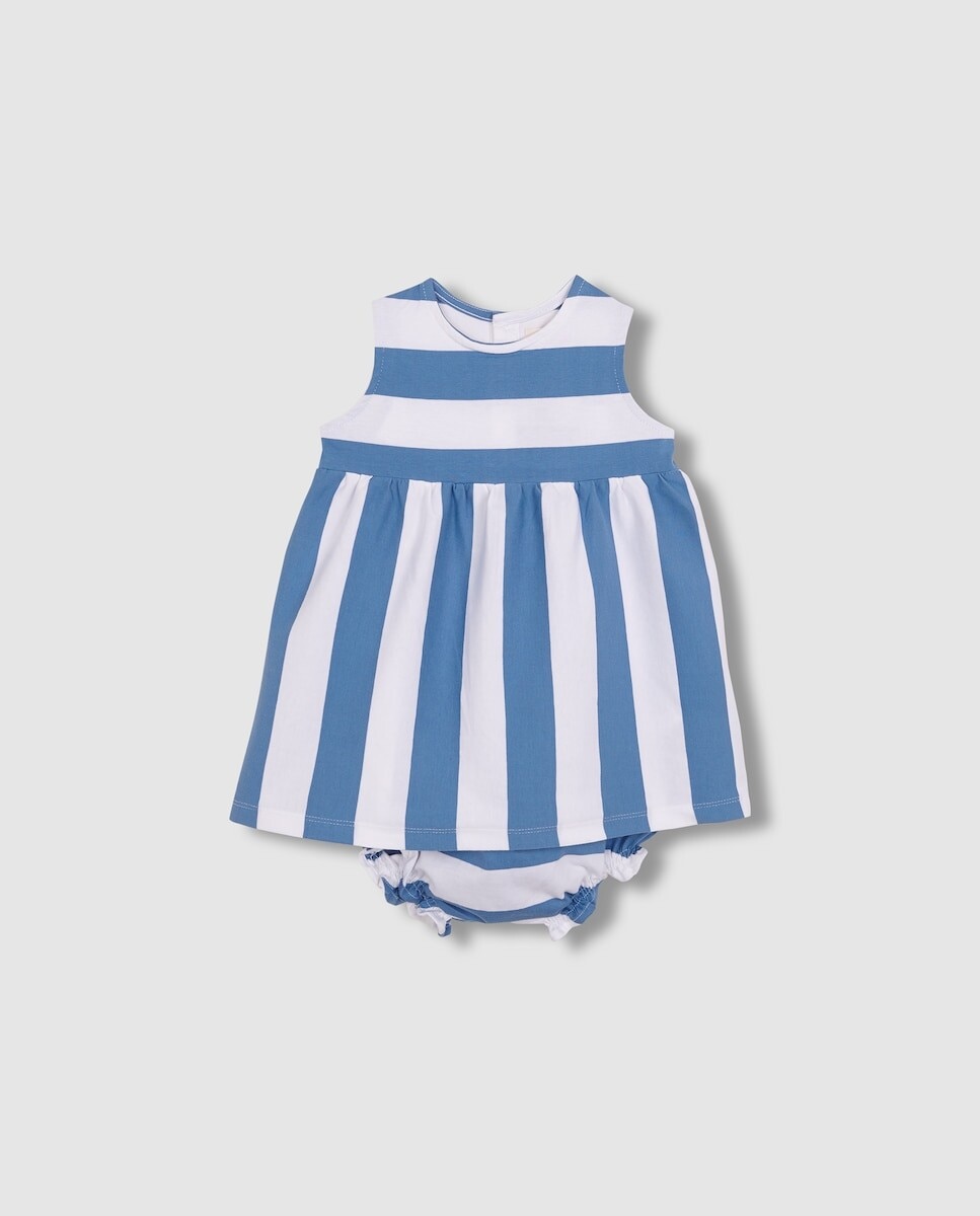 Imagem 0 de Vestido para Bebé de Malha Às Riscas