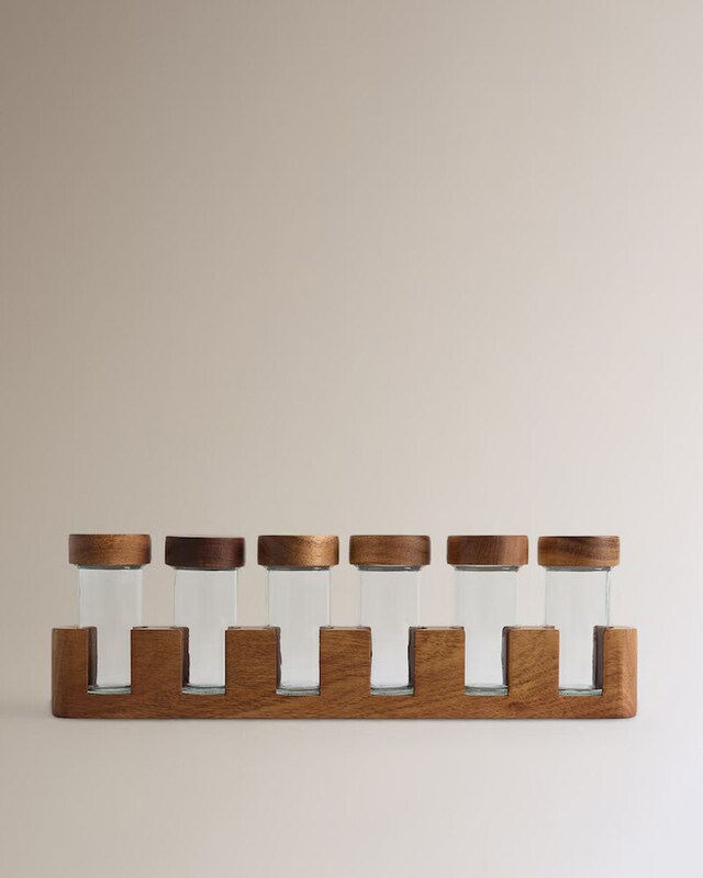 Conjunto de 6 frascos para especiarias
