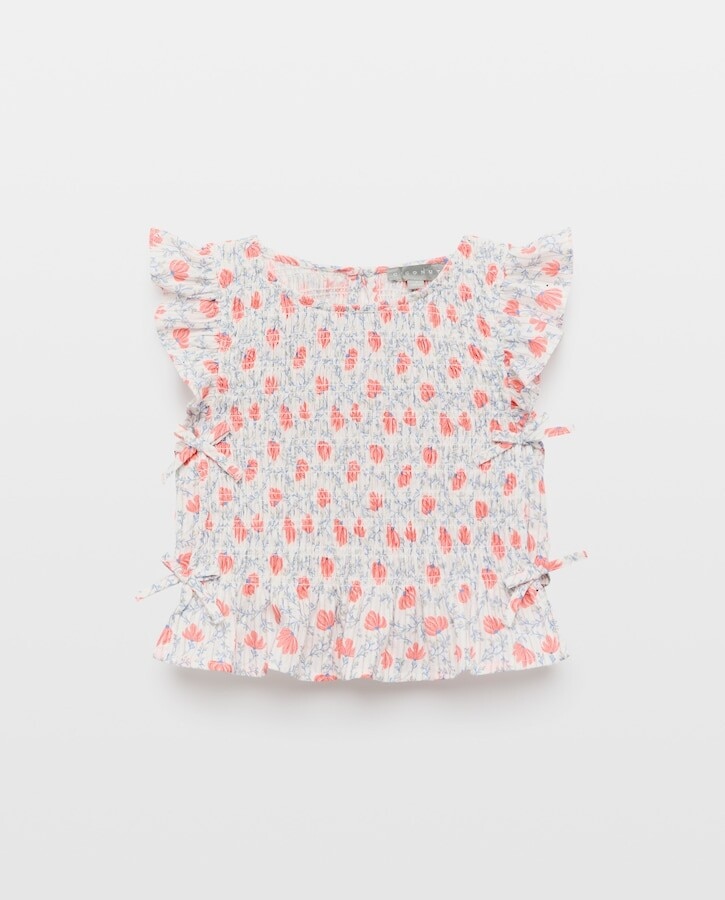 Imagem 0 de Blusa sem Mangas com Elásticos e Estampado