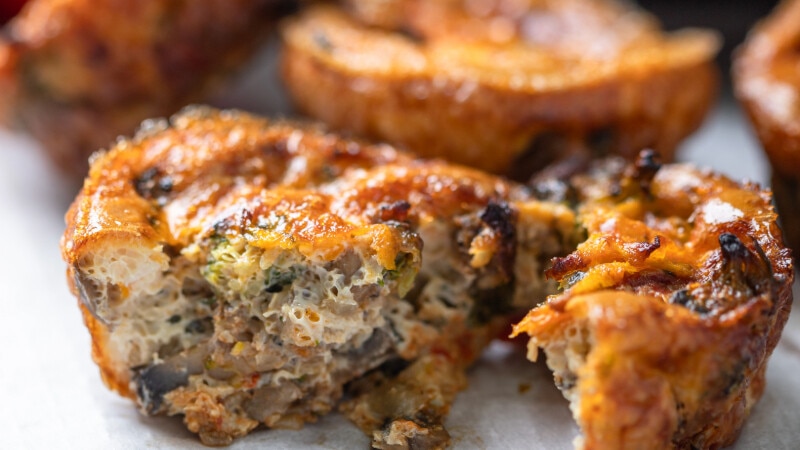Egg Muffins de Cogumelos