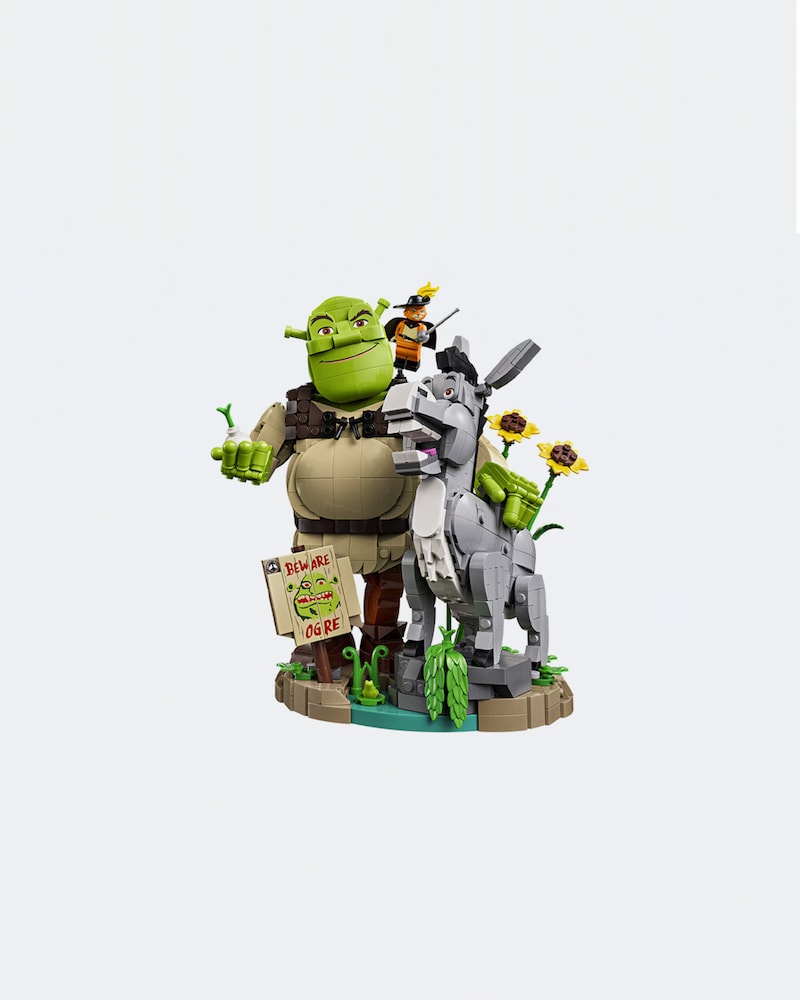 LEGO. Shrek, Asno y Gato con Botas