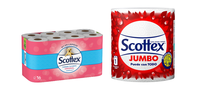 Scottex Papel higiénico, de cocina, servilletas y pañuelos