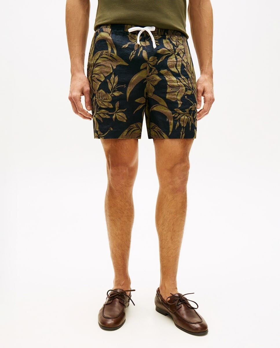 Imagem 0 de Bermudas de Linho Estampadas
