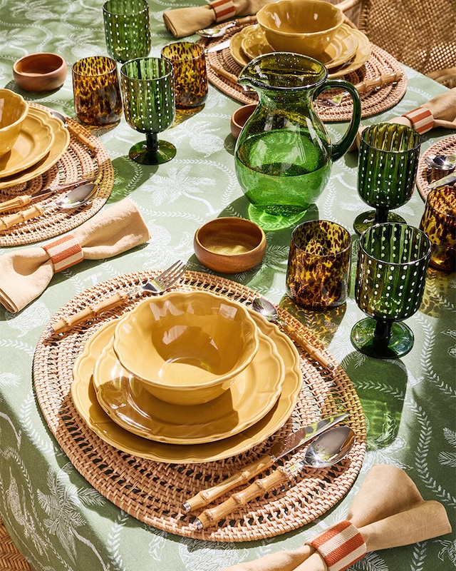 Estampados en la mesa