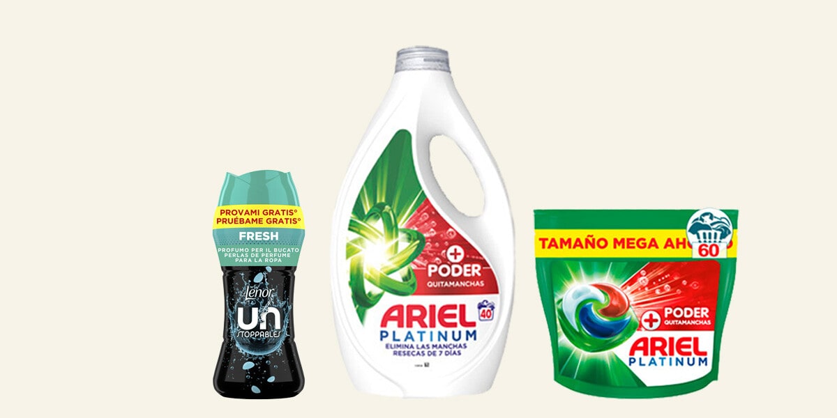 Detergentes y perfumadores Ariel