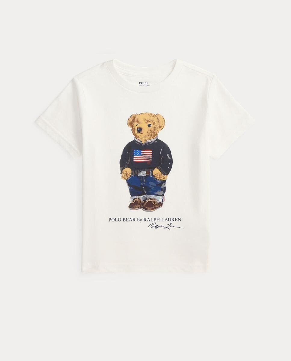 Imagem 0 de T-shirt de Algodão com Polo Bear